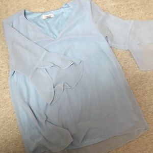 Calvin Klein Bell Sleeve Blouse